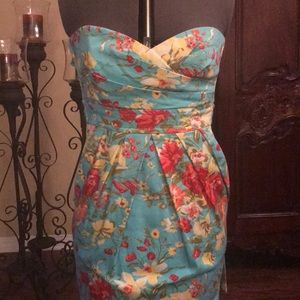 Strapless Floral Sundress